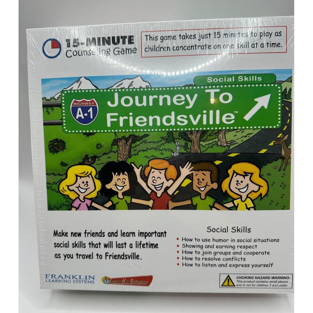 NEW Journey to Friendsville 15 Minute Counseling Game Social Skills Therapy
